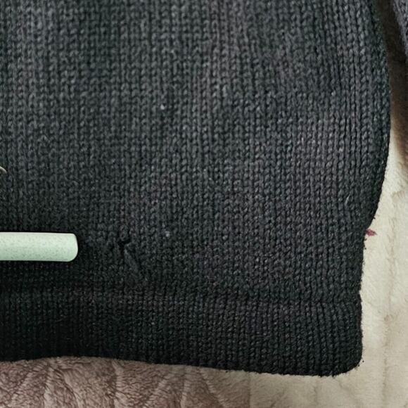 Bobbie Brooks Black Sweater with Floral Embroidery - Picture 5 of 8